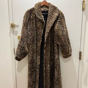 American Signature Vintage Animal Print Coat, Sz S